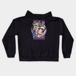 Wolf & Swallow - Art Nouveau [OPALINE] Kids Hoodie